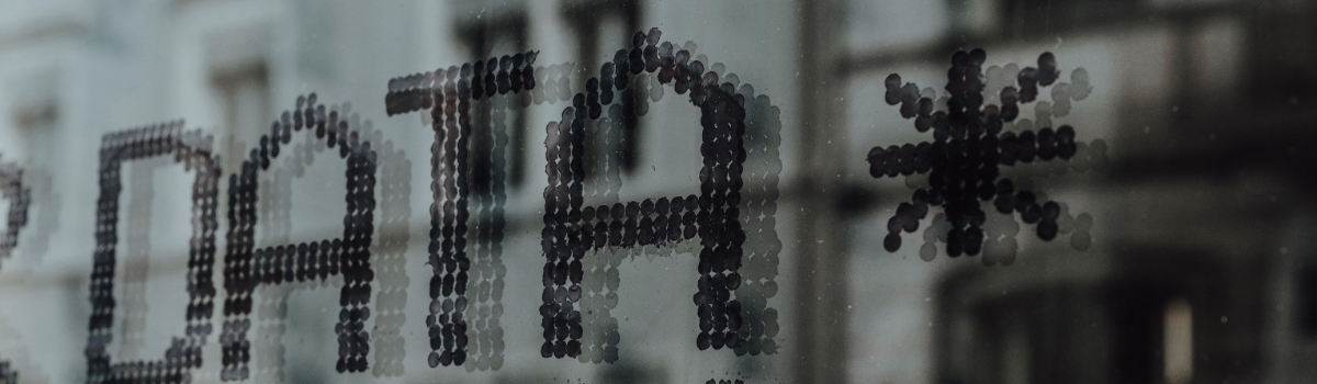 data glass handwritten