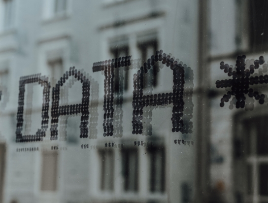 data glass handwritten